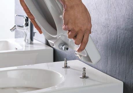 SYSTEM CICHEGO ZAMYKANIA Innowacyjne, wolnoopadające deski WC LAUFEN stwarzają najwyższy komfort użytkowania.