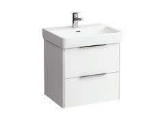 MEBLE BASE DO UMYWALEK PRO S 40215.2 Szafka z dwiema szufladami, z mechanizmem cichego domykania do umywalki 81895.8 40223.