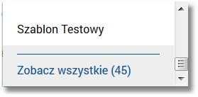 liczbę oczekujących płatności dla waluty, łączną kwotę płatności dla waluty, sekcję Wykonaj z szablonu umożliwiającą zlecenie przelewów zdefiniowanych z szablonów poprzez wybór (w polu wybierz