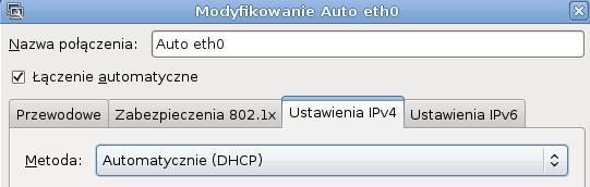 Sieciowe systemy operacyjne - Jędrzej Ułasiewicz 29 Konfiguracja klienta DHCP W Linux Debian funkcję klienta DHCP pełni program /sbin/dhclient.