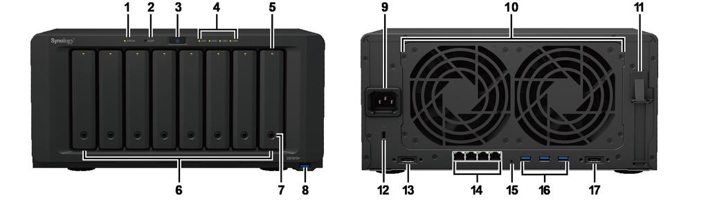 Elementy serwera Synology DiskStation L.p.