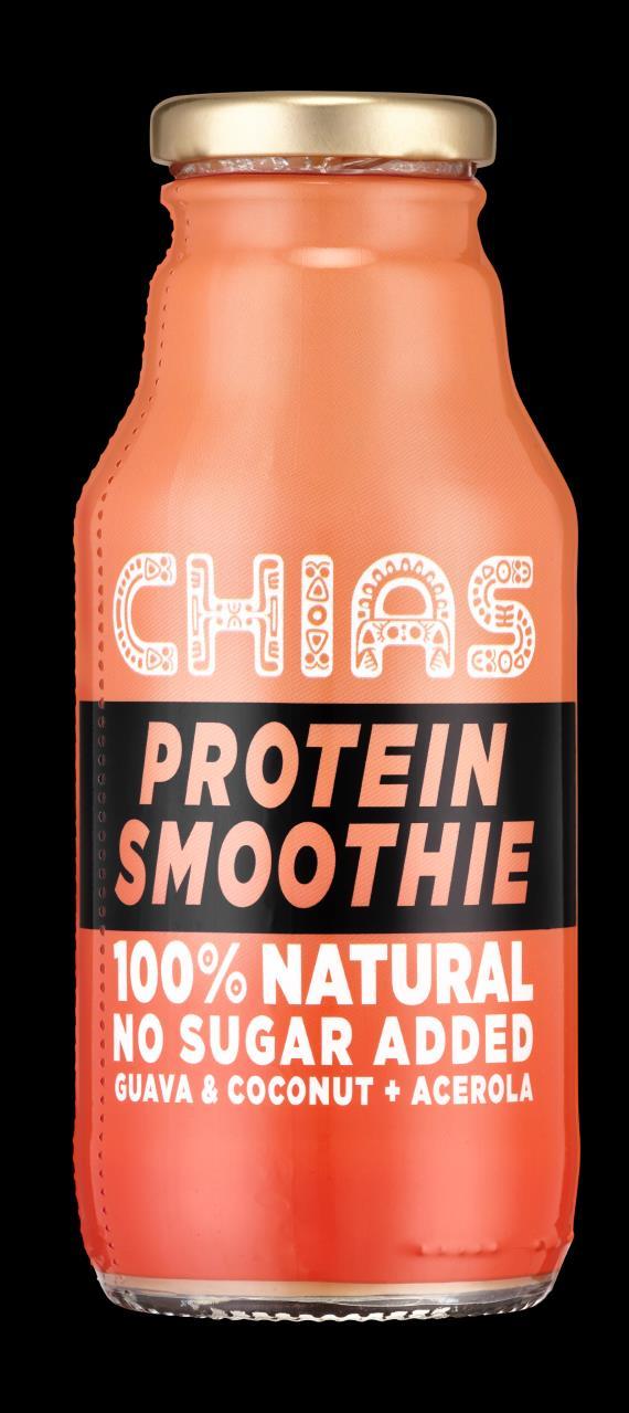 P R O T E I N S M O O T H I E Protein Smoothie to połączenie superfoods, soków i przecierów owocowych z wegańskim białkiem.