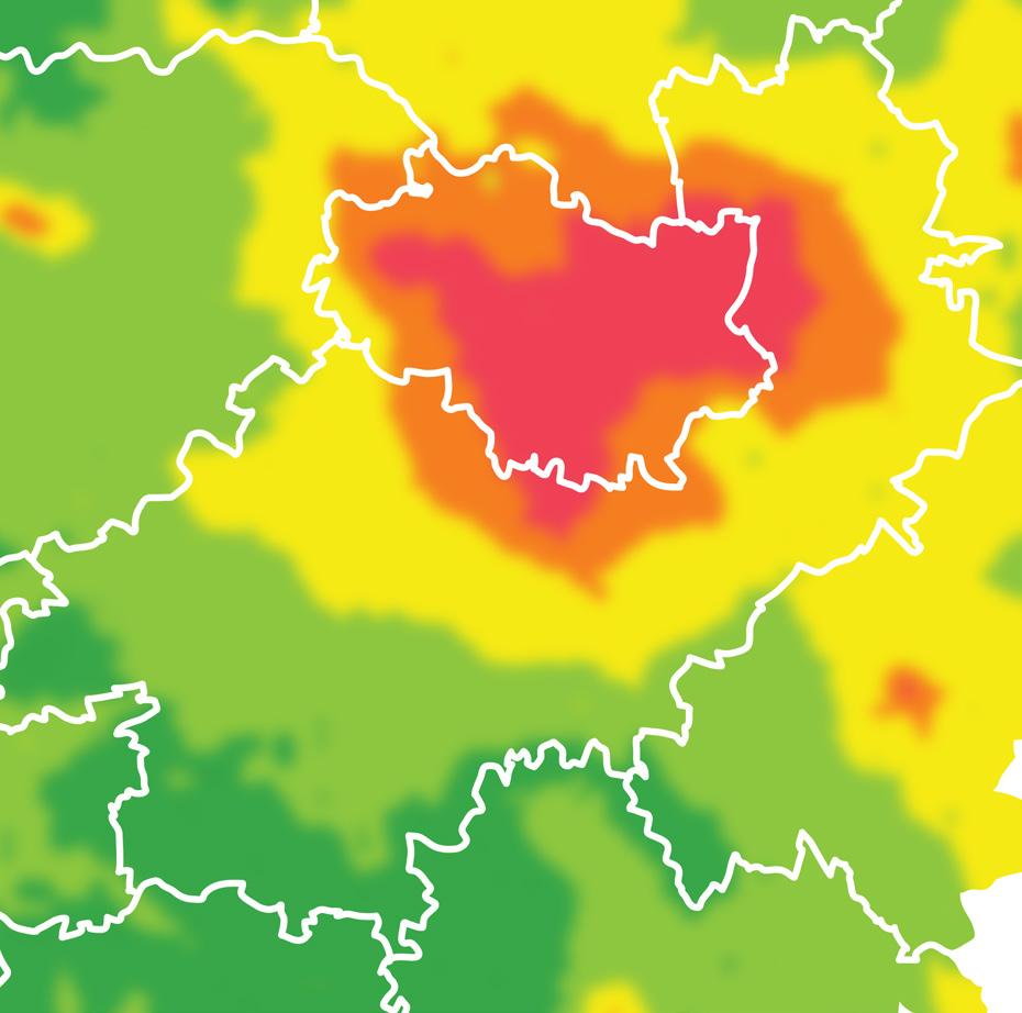 łagodniejsza zima, co z kolei jest związane z ocieplaniem się klimatu. PYŁ ZAWIESZONY PM10 W 2017 r.