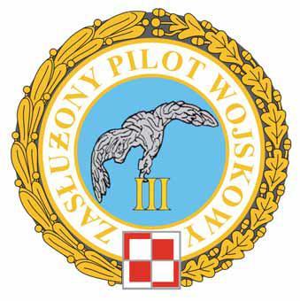 III. Wzory odznaki tytułu honorowego Zasłużony Pilot Wojskowy w skali 2:1 zamieszczony poniżej.