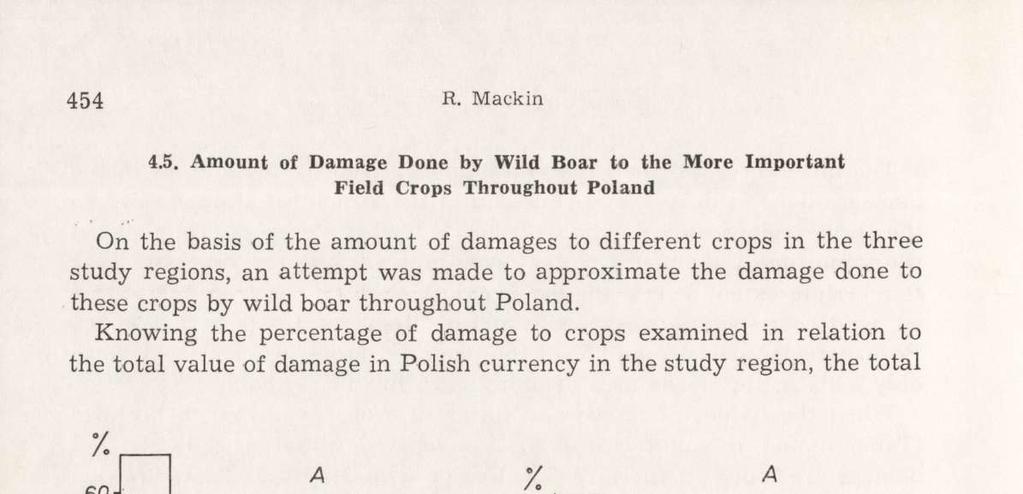 Knowing the percentage of damage to crops examined in relation to the total value of