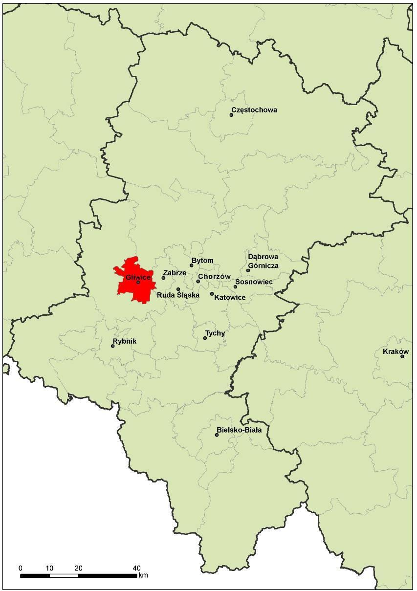 Gliwice położone są nad rzeką Kłodnicą, stanowiącą prawostronny dopływ Odry. Kłodnica posiada charakter rzeki podgórskiej o dużym spadku i znacznej zmienności przepływów.