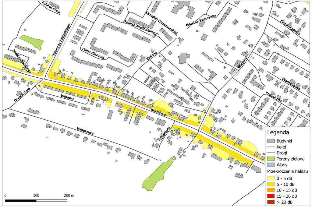 terenie Miasta Gliwice - wskaźnik L DWN Rys. 3.5.
