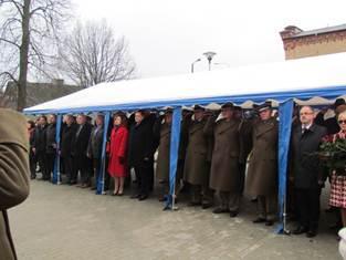 Dowódca Garnizonu Suwałki ppłk Waldemar Siedlecki.