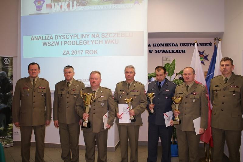 W trakcie rocznej odprawy rozliczeniowej Wojewódzkiego Sztabu Wojskowego w Białymstoku, która odbywała się w siedzibie komendy w Suwałkach, Szef