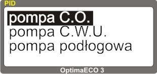 WPŁYW TERMOSTATU Zwarcie linii spowoduje pracę przerywaną pompy podłogowej. Pompa będzie pracowała w cyklach określonych w podmenu parametrów (patrz opis dalej).