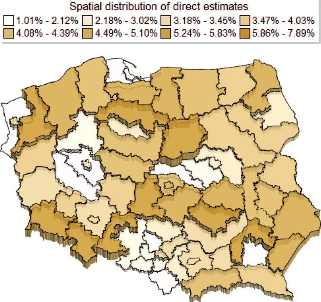 estimates for NUTS3 level fits quite well to the pattern of the