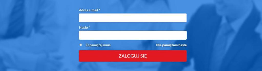 Strona 8 LOGOWANIE STANDARDOWE Do platformy komunikacyjnej można logować się również za pomocą logowania standardowego poprzez podanie adresu e-mail oraz hasła.