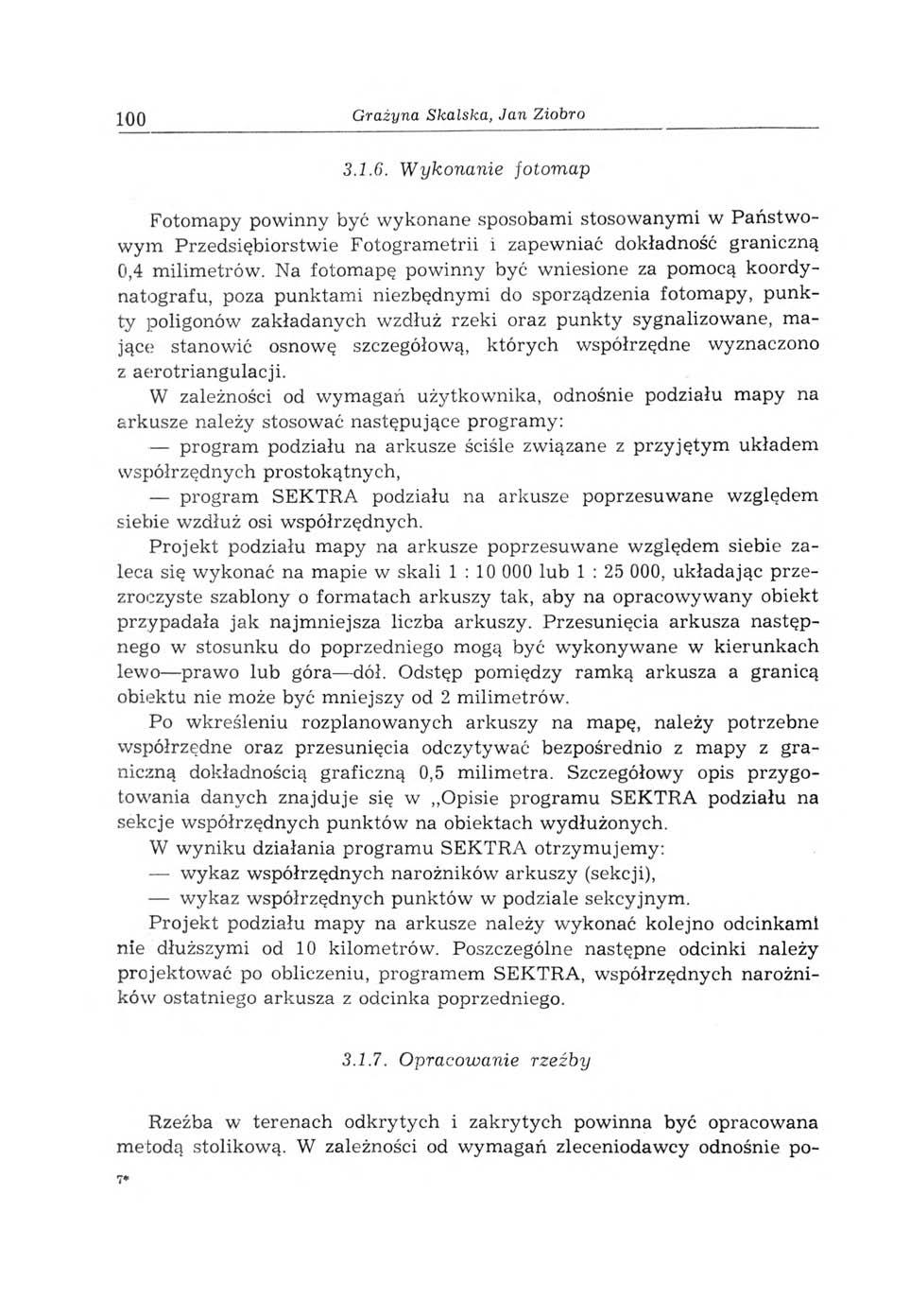100 G rażyna S ka lska, Jan Ziobro 3.1.6.