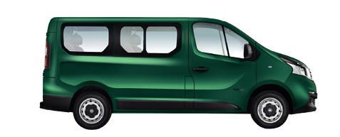 Ładowność: 1033 kg 8/9 miejsc TALENTO KOMBI - WYMIARY ZEWNĘTRZNE WYMIARY (MM) L1 L2 Rozstaw osi 3098 3498 Długość 4999 5399 Szerokość 1956 1956 Rozstaw kół przednich 1615 1615