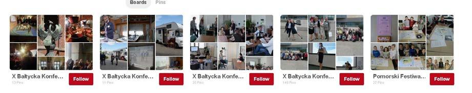 Rys. 8. Pinterest konto Biblioteki Głównej Politechniki Gdańskiej Aktywność w mediach spolecznosciowych nie ulega juz żadnej wątpliwości to codziennność polskich bibiotek uczelnianych.