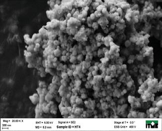 3 wytworzonych metod hydrotermaln w temperaturach: a) 100 C, b)150 C i