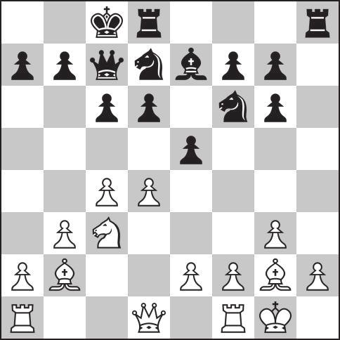 Sala gry 26.Hd4 Fa6 W tym momencie dużą przewagę białym zapewniało 26.Hc3! 27.De2 Hg6 28.Df2 He7 29.b5 Fb7 30.Dg3 Hg6 31.He2 d5 32.ed Fd5 33.Hf4 Hdf8 34.h4 f6 35.Hd5 ed 36.h5 He7 37.Ff6 Hf5 38.