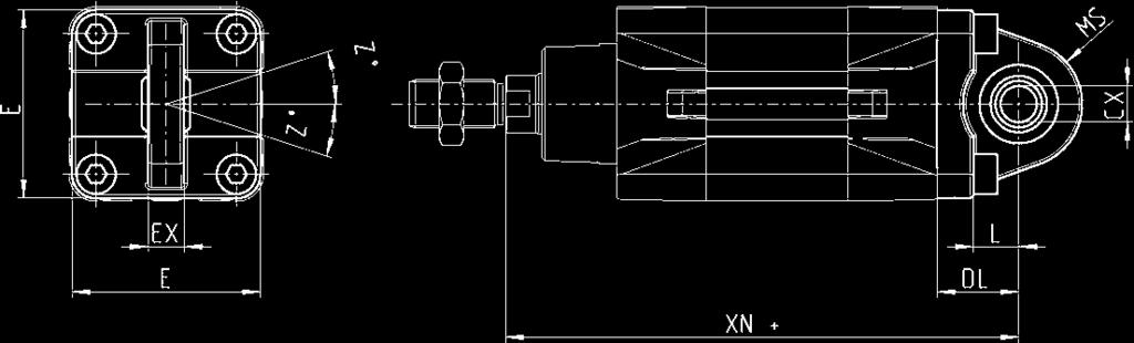 ø CX L DL XN ±,6 MS E EX 0 Z Moment dokręcenia [Nm] R-4-32 32 0 2 22 42 6 45 4 4