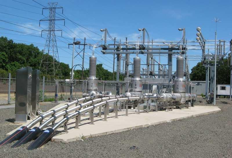 6.6 Wspó lczesne wykorzystanie nadprzewodnictwa 1. Linie przesy lowe pra du sta lego/zmiennego Najbardziej naturalnym aspektem aplikacyjnym wydaja sie być linie do przesy lania pra du elektrucznego.