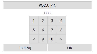 NACIŚNIĘCIE WYBRANEJ POZYCJI MENU UMOŻLIWIA DOSTĘP DO PODMENU ORAZ WYBÓR I ZMIANĘ PARAMETRÓW PROCESU.