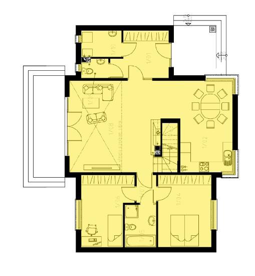 m² 20,48 m² 5,17 m² 4,81 m² 14,07 m² 12,27 m² PODDASZE: