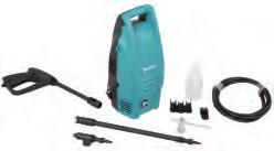 uszkodzeniom pompy n Lanca z regulacją strumienia n Zbiornik na detergent HW102 HW101 HW102 HW101 230 V 1300 W 100 bar 360 l/h 50 C 180 x 180 x 430 mm 6,5 kg