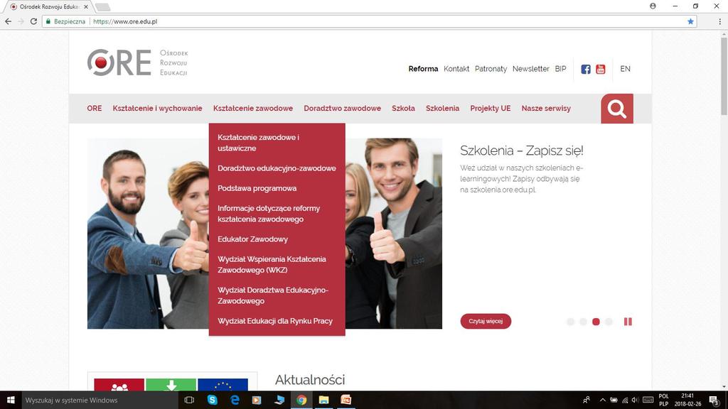 Materiały dostępne na stronie