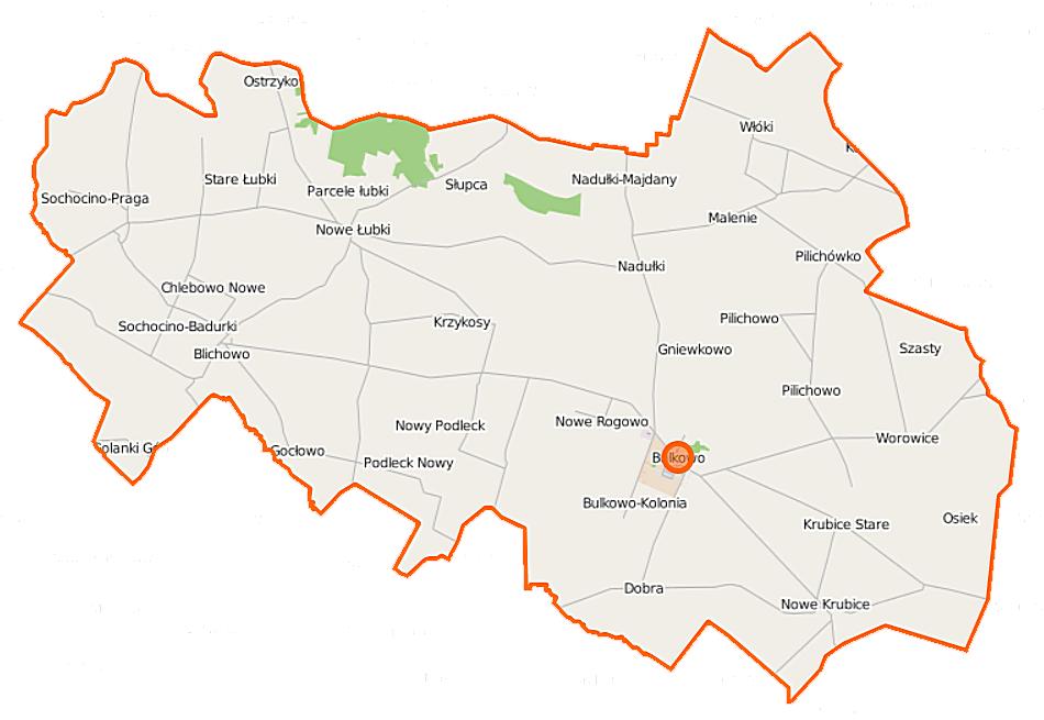 4.5 Charakterystyka gminy Bulkowo 4.5.1 Lokalizacja i warunki geograficzne Gmina Bulkowo położona jest na Mazowszu Płockim w północno-wschodniej części Niziny Mazowieckiej.
