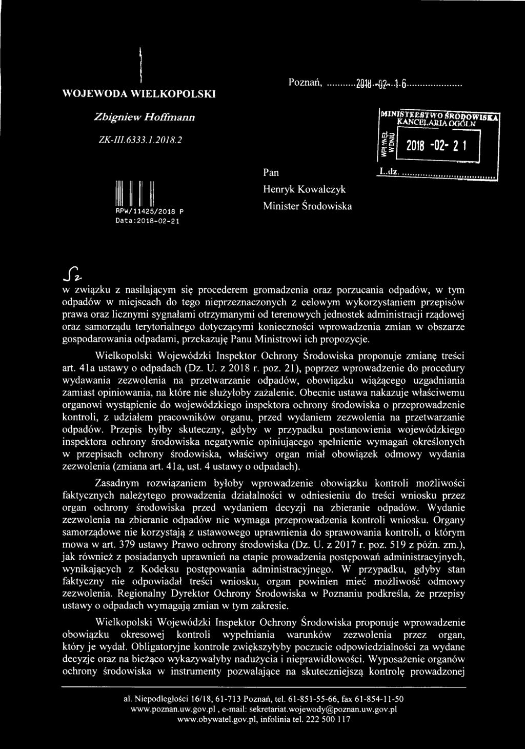 41 a ustawy o odpadach (Dz. U. z 2018 r. poz.