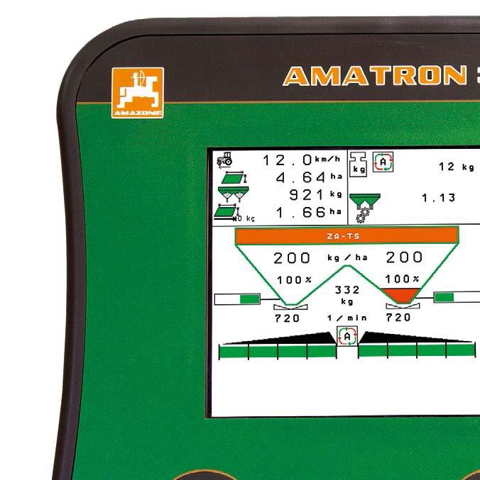 ZA-TS i ZG-TS AMATRON 3 Terminal ISOBUS do wszystkich funkcji AMATRON 3 Komputer dysponuje zarządzaniem