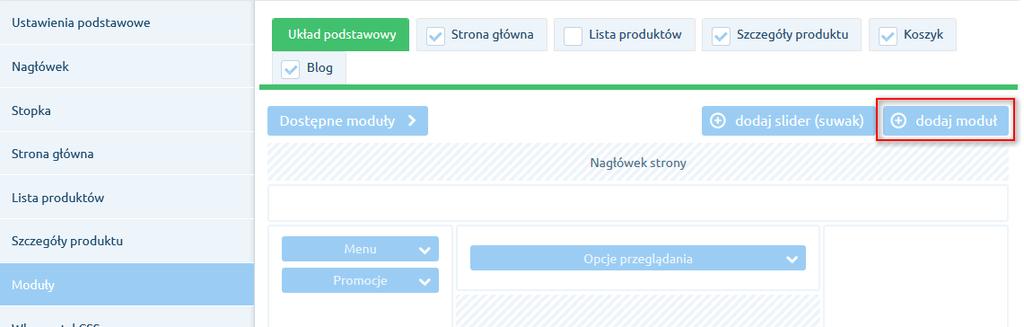 Uwaga: ten krok wystarczy wykonać tylko przy instalacji pierwszego modułu. 2. Kolejnym krokiem jest utworzenie modułu użytkownika.