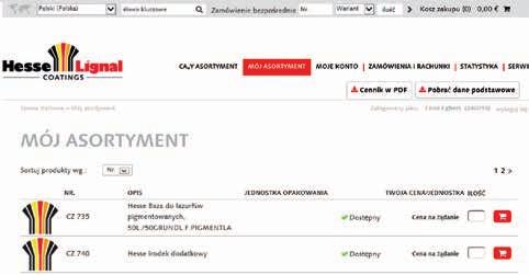 WArto WIEdZIEĆ WEB-Shop obszar zastrzeżony dla klientów Zarejestrowanym klientom bezpośrednim oferujemy specjalne usługi w odrębnym obszarze naszej strony internetowej.