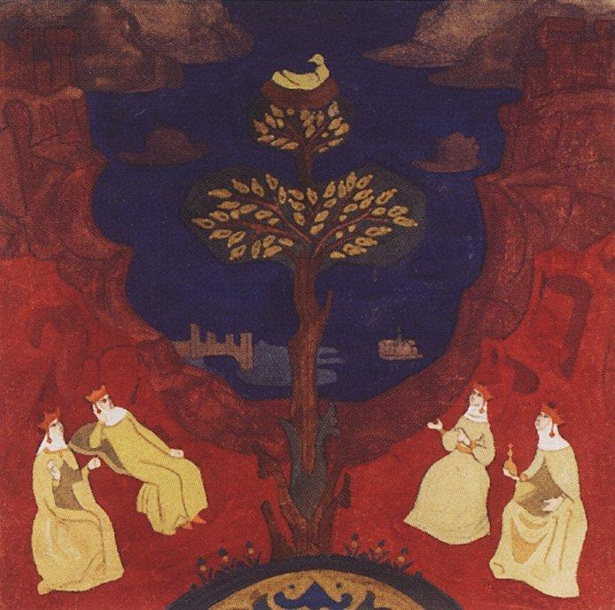 W mitologii Słowian W mitologii Słowian istniała wspaniała kraina w koronie kosmicznego drzewa zwana