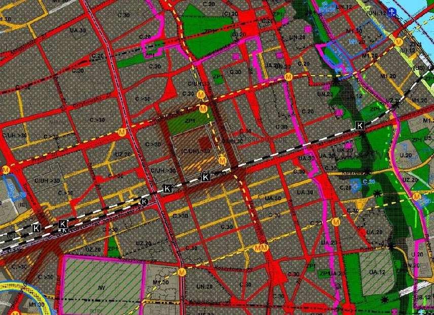 3. ANALIZA DOTYCHCZASOWYCH OPRACOWAŃ 3.1. Studium uwarunkowań i kierunków zagospodarowania przestrzennego m.st. Warszawy. Ilustracja 1.