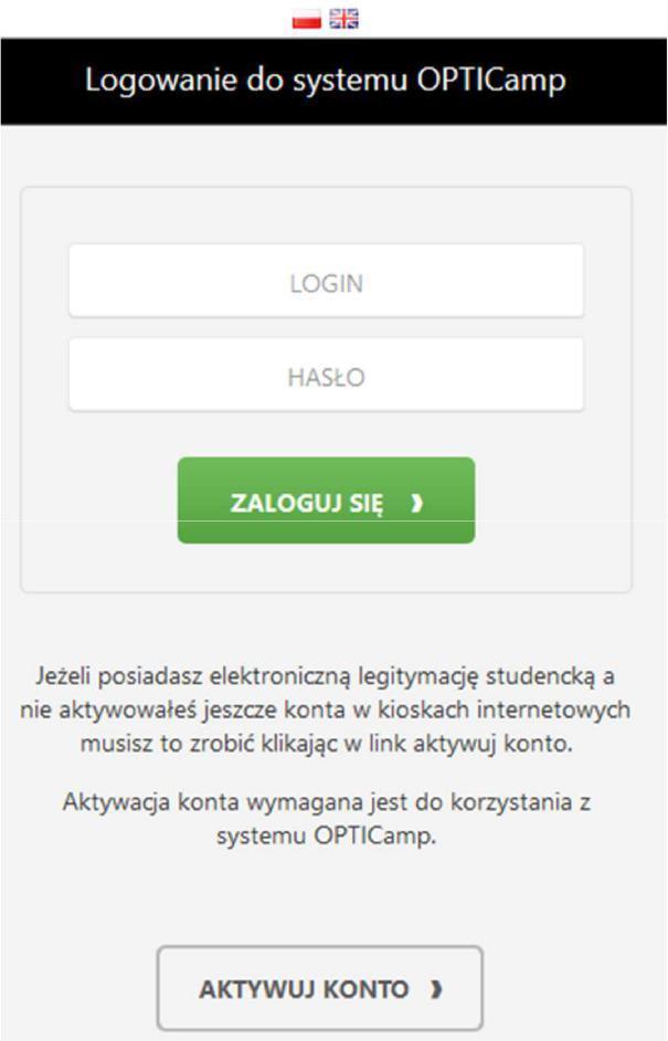 1. Logowanie do Systemu BCW Do systemu BCW może zalogować się osoba posiadająca aktywną kartę studencką lub pracowniczą UPWr.