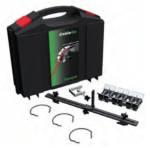 prze wody światłowodowe) CableGo System wciągania CableGo profi Zawartość w walizce z