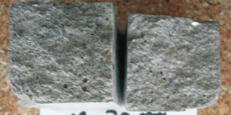 4. G³êbokoœæ karbonatyzacji cementów badanych wed³ug zmodyfikowanej procedury badawczej: a) CEM IV/B-M (V-W), b) CEM II/B-M (S-W) 4.2. CHLORIDE PERMEABILITY Fig. 3.