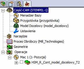 30. Aby sprawdzić obróbkę pod względem kolizji kliknąć zakładkę Weryfikacja Bryłowa i uruchomić symulację Jeżeli SolidCAM nie