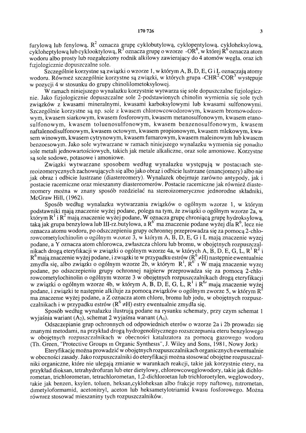 170 726 3 furylową lub fenylową.