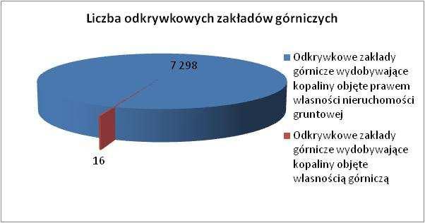 i budowlanych; kopalnie prowadzące eksploatację złóż surowców ilastych (na potrzeby ceramiki budowlanej); pozostałe (m.in. torfu, kredy jeziornej). Według stanu na dzień 31.12.2016 r.
