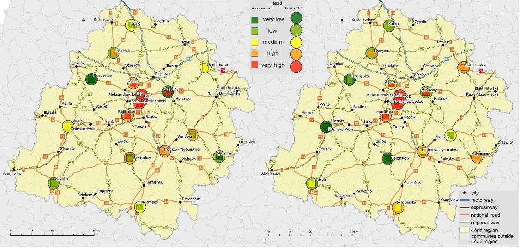 28 M. Borowska-Stefańska et al. time variants and irrespective of the adopted weight of ER these are the same communes, it seems justified that their situation should be analyzed further. Fig. 4.