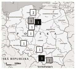 Sytuacja epizootyczna w zakresie wirusowych chorób ryb. Liczba przypadków w województwie w 2016 r. Liczba przypadków w województwie w 2017 r. Liczba przypadków w województwie w 2018 r.