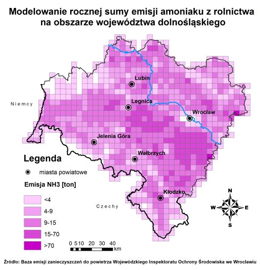Środowiska we Wrocławiu Stężenia