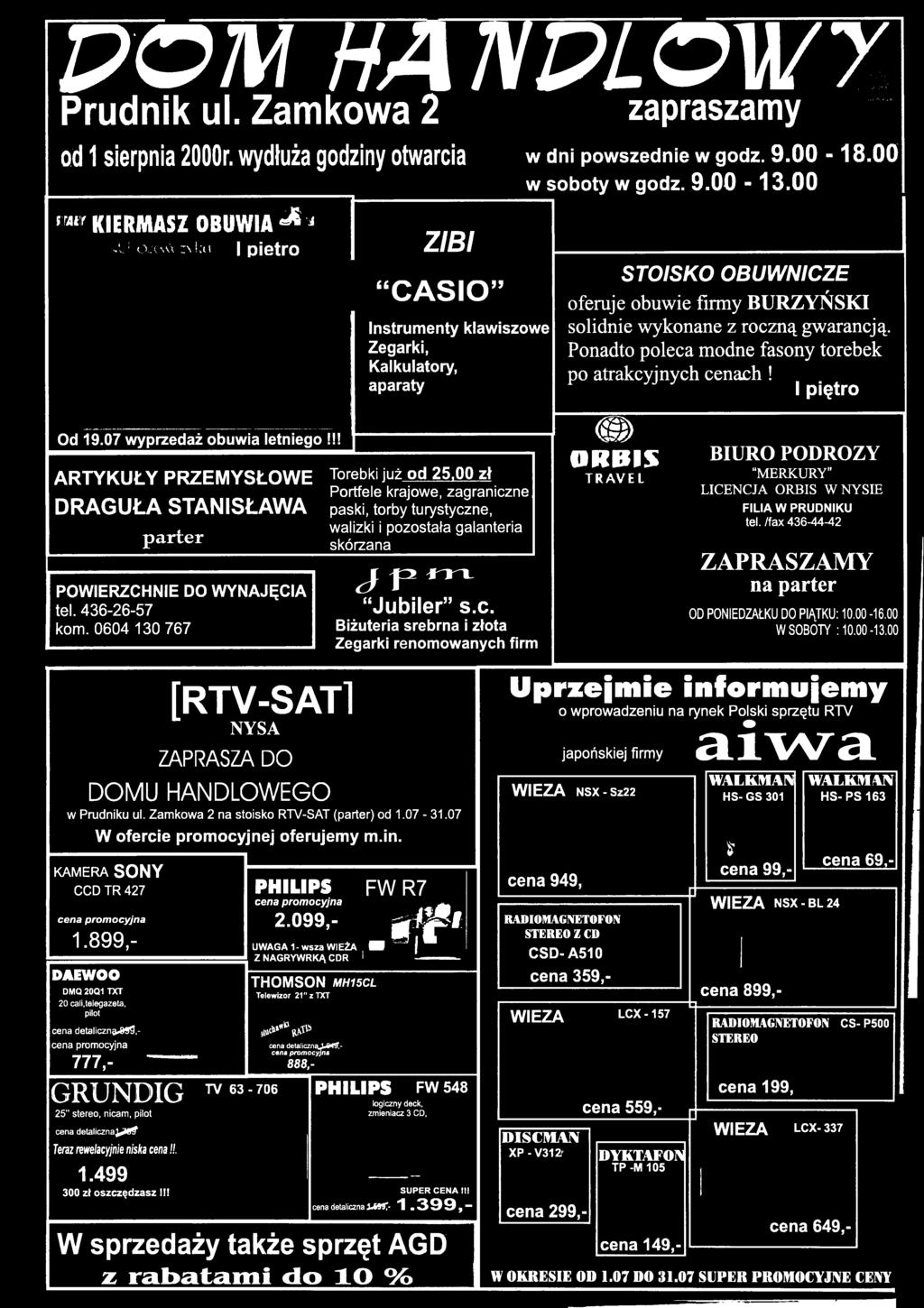 r \ ^ v r p v 1 ^ parter skórzana POWIERZCHNIE DO WYNAJĘCIA tel. 436-26-57 kom. 0604 130 767 J V m Jubiler s.c.