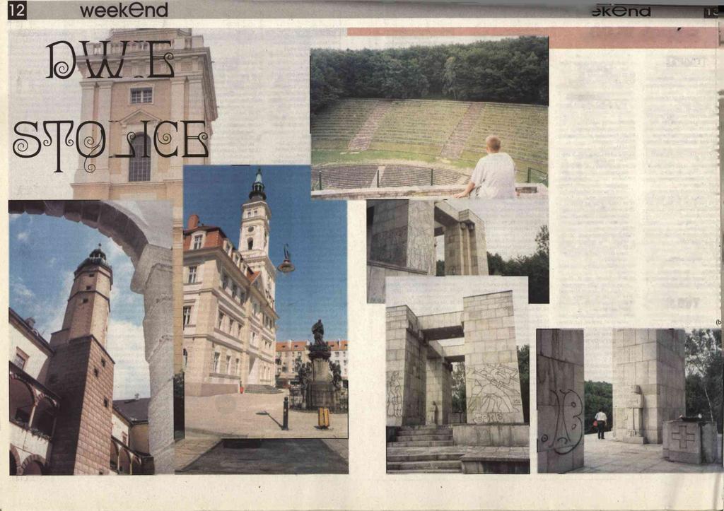 w e i Euroregion Pradziad ma dwie krajowe stolice: Prudnik po stronie polskiej i czeski Bruntal. Na naszych zdjęciach pocztówki z dwóch stolic: wieża prudnickiego ratusza i wieża zamku w Bruntalu.
