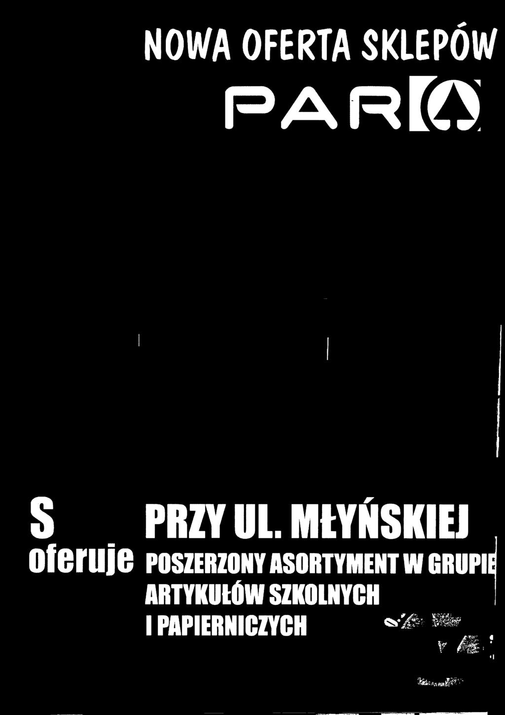 ARTYKUŁÓW SZKOLNYCH I