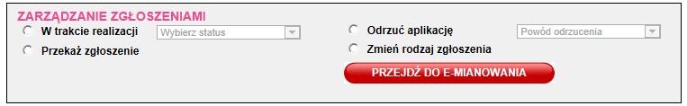 AKTUALIZACJA STATUSU! Zawsze aktualizuj status zgłoszenia zgodnie z podjętym działaniem:! W trakcie realizacji określa szczegóły podjętych działań.