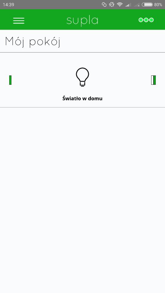 Grupy kanałów Aby móc sterować grupą kanałów z aplikacji należy: 1. Uruchomić aplikację SUPLA na smartfonie. 2.
