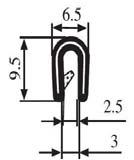 340.09.502 1.0-2.0 mm Materiał: PVC Kolor: CZARNY Opakowanie (m): 200 340.09.504 1.