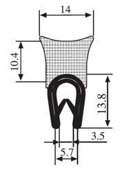 810 Materiał: PVC/EPDM Kolor: CZARNY